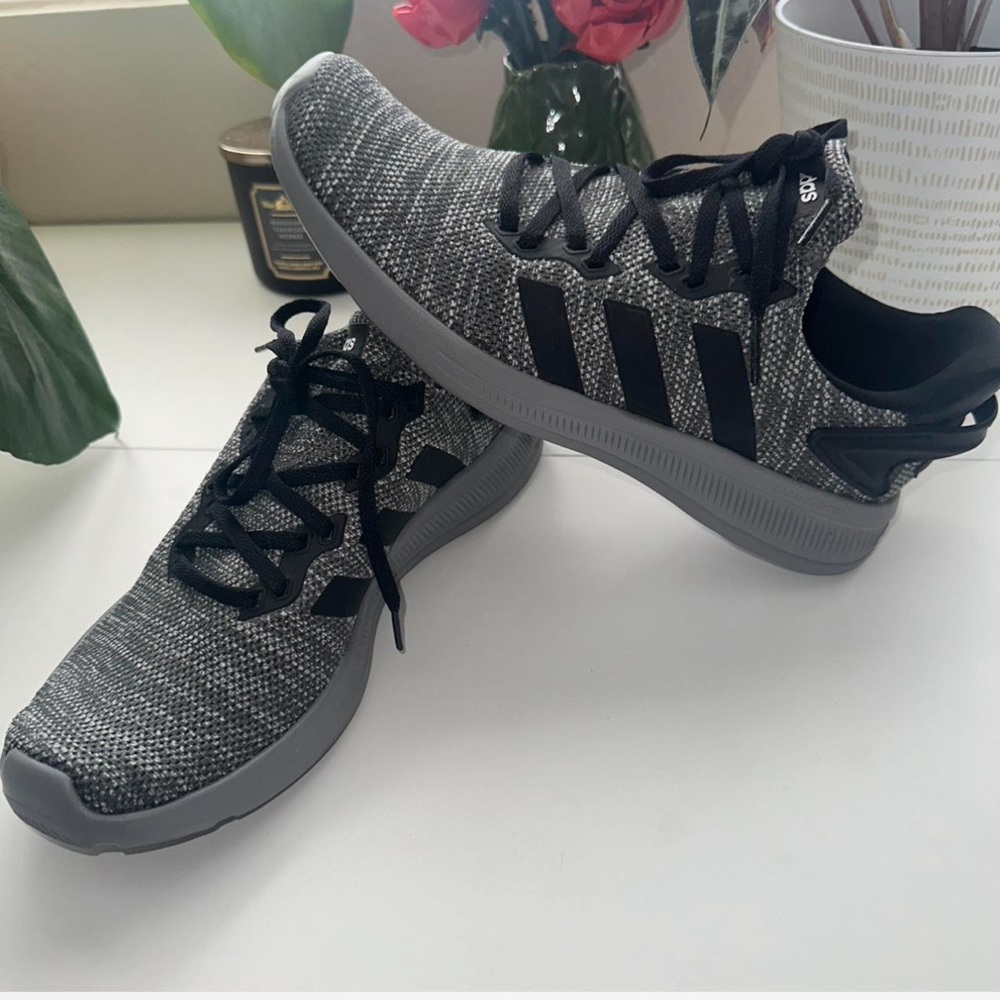 Adidas Black and Gray Eco-Friendly Sneakers